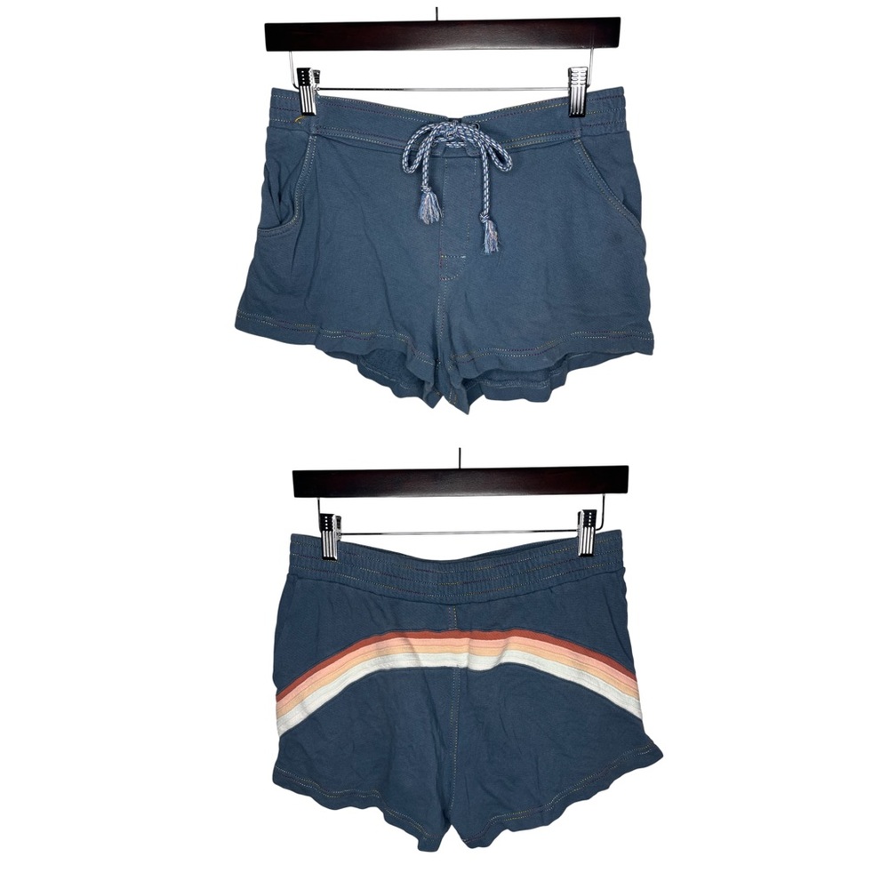 Faherty Blue Rainbow Bondi Drawstring Shorts Casu… - image 2